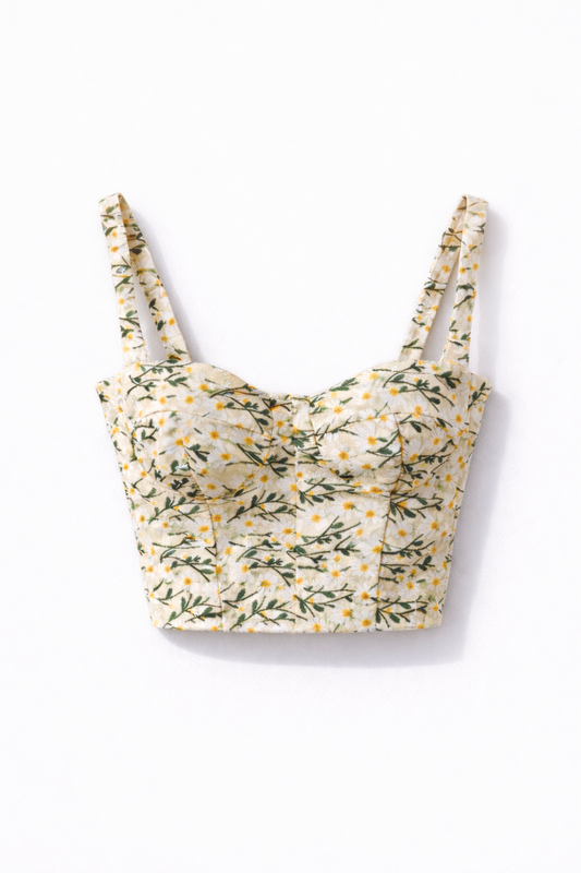 Beige Daisy Bustier 